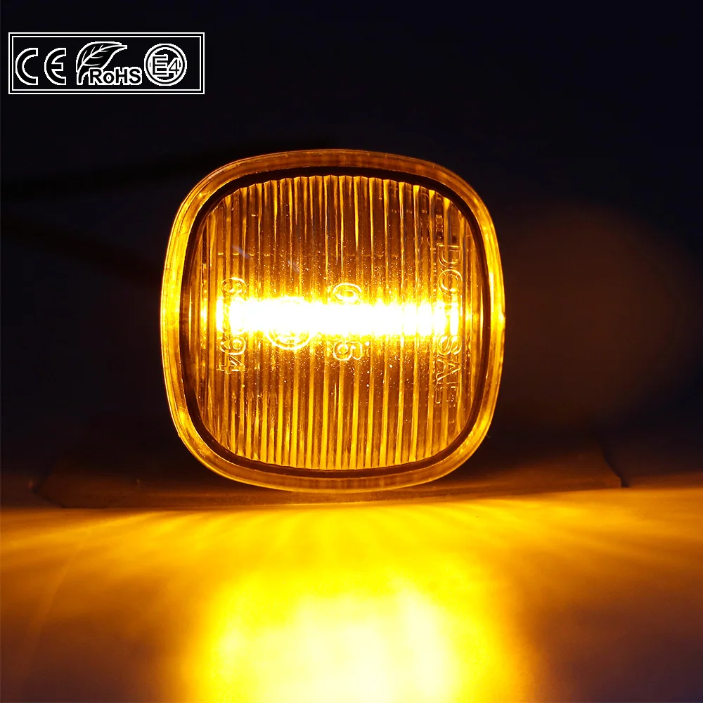 2X прозрачный СВЕТОДИОДНЫЙ боковой габаритный фонарь сигнал поворота лампа для