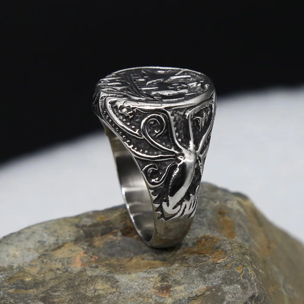 Винтажное мужское кольцо в скандинавском стиле осьминог щупальца пиратский