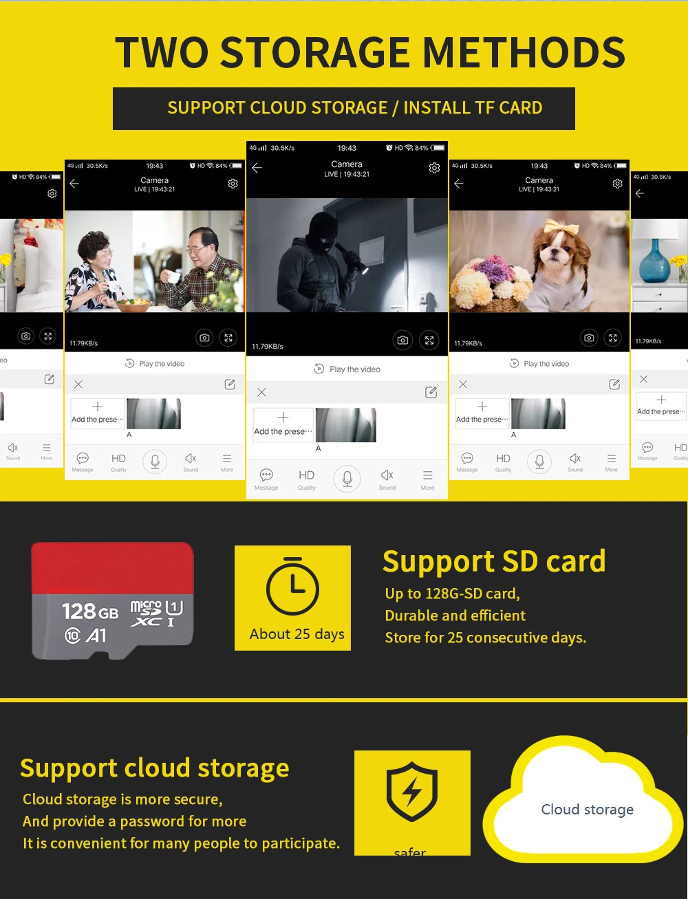 

INQMEGA 1080P PTZ Auto Tracking Outdoor Dome Camera Cloud Storage Wireless Camera IP66 Waterproof Night Vision Full Color