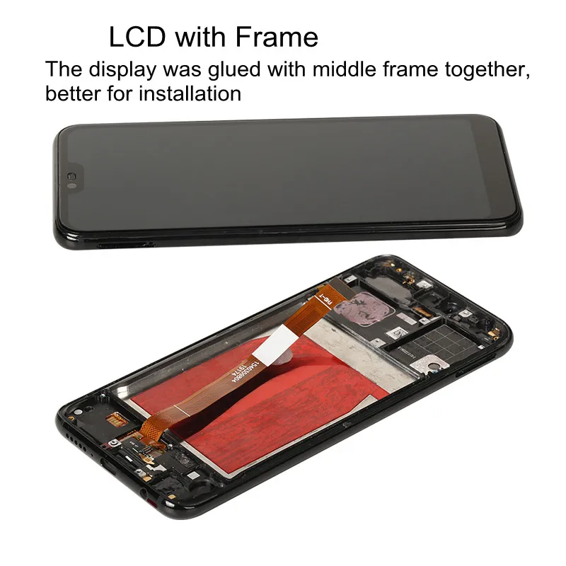 LCD Display for Huawei Honor 10 Lcd with Frame Fingerprint Sensor Screen Replacement Honor10 COL-L29/L19/L09 | Мобильные телефоны и