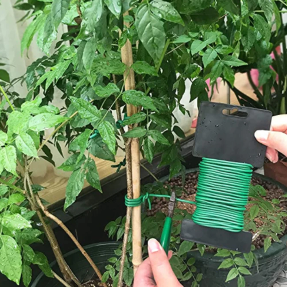 

Многоразовые зажимы для садовых растений с мягким шнурком для садоводства, дома, офиса