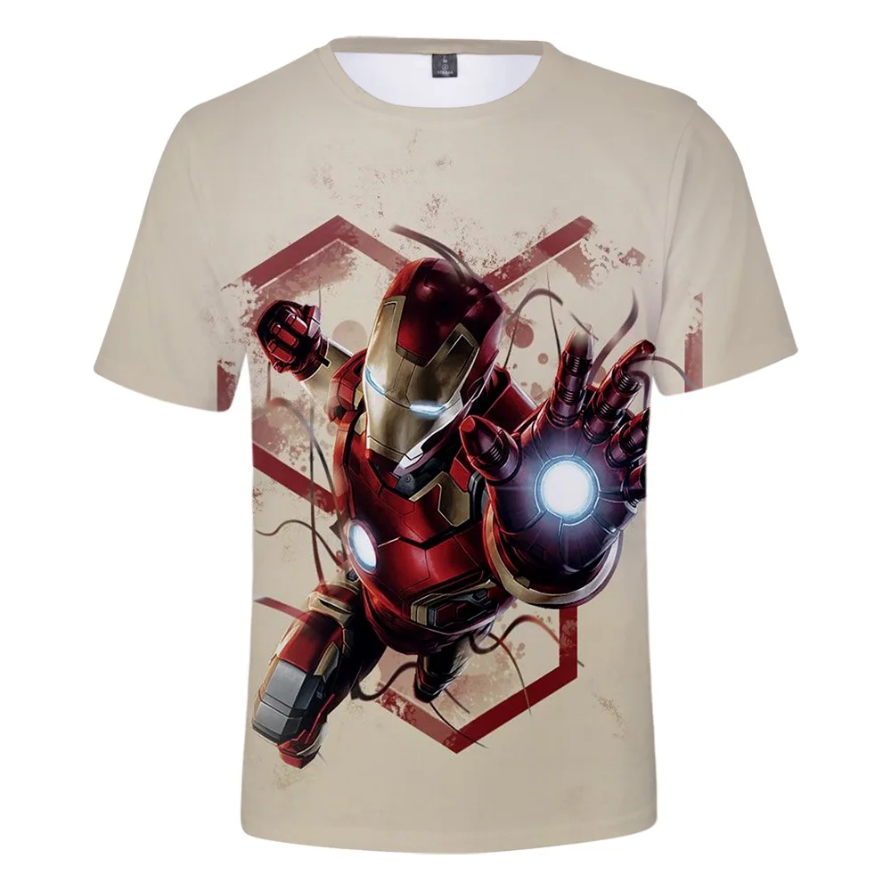 

Summer T Shirt Men/women Iron Man 3D Printing Men's Short Sleeve T-shirt Streetwear Fashion T-shirts Male Casual O-Neck Top Tees