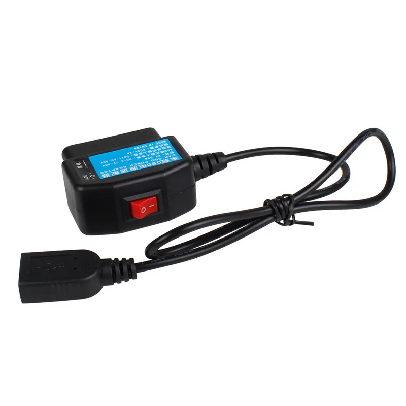 24-часовой монитор парковки Автомобильный зарядный USB-кабель к 16-контактному