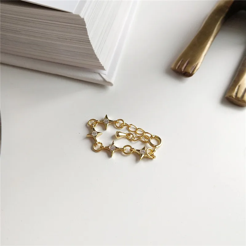 RUIYI реальные 925 стерлингового серебра Европейский перекрестной Star Циркон