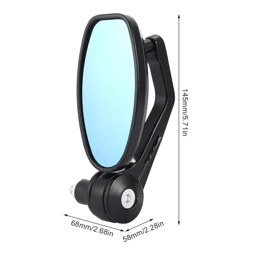 

1Pair Motorcycle 7/8" Handle Bar End Rearview Side Mirrors