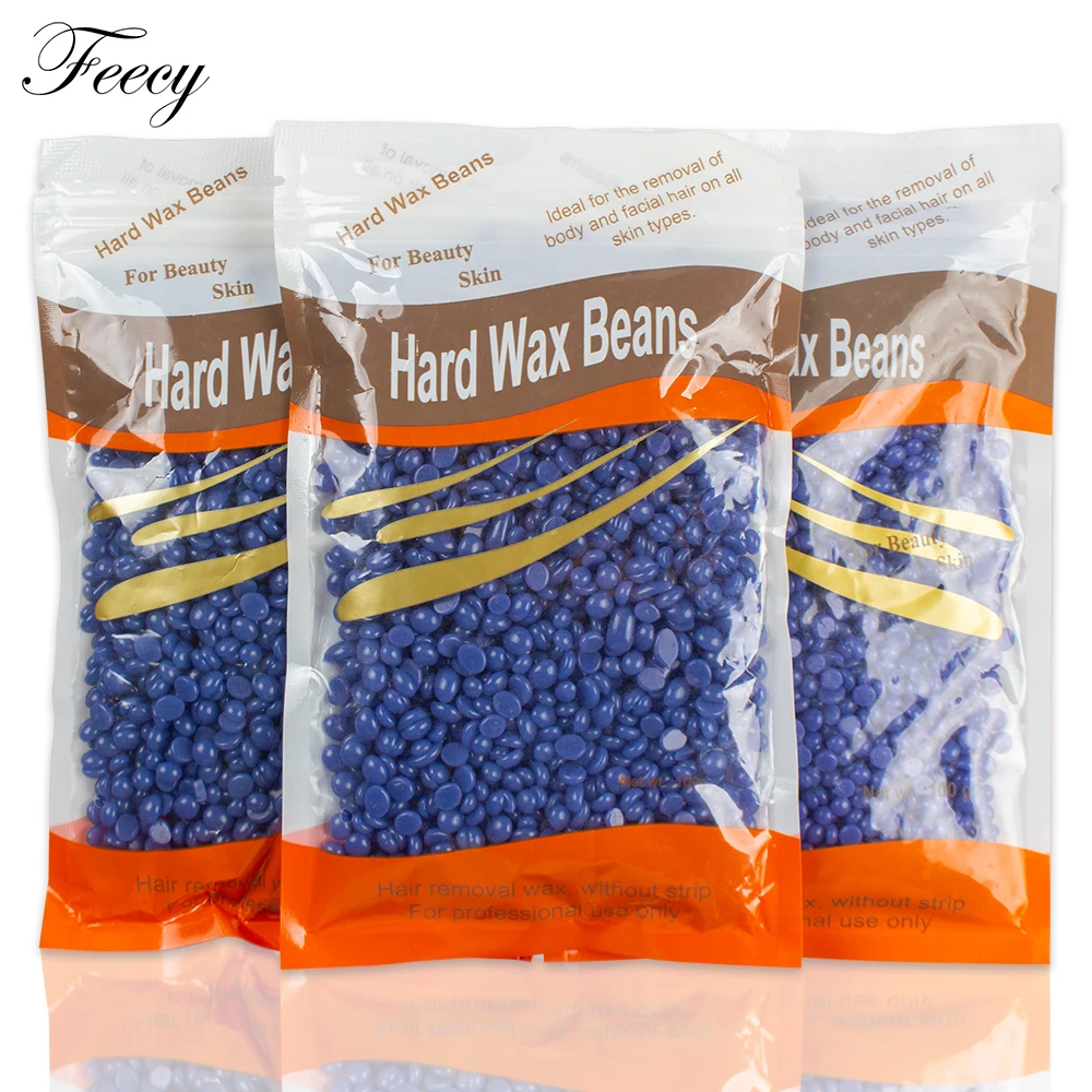 

100g*3 Hard Waxing Beans Pellet for Paraffin Wax Warmer Machine Heater Body Face Legs Eyebrow Hair Removal Depilatory Wax Beads