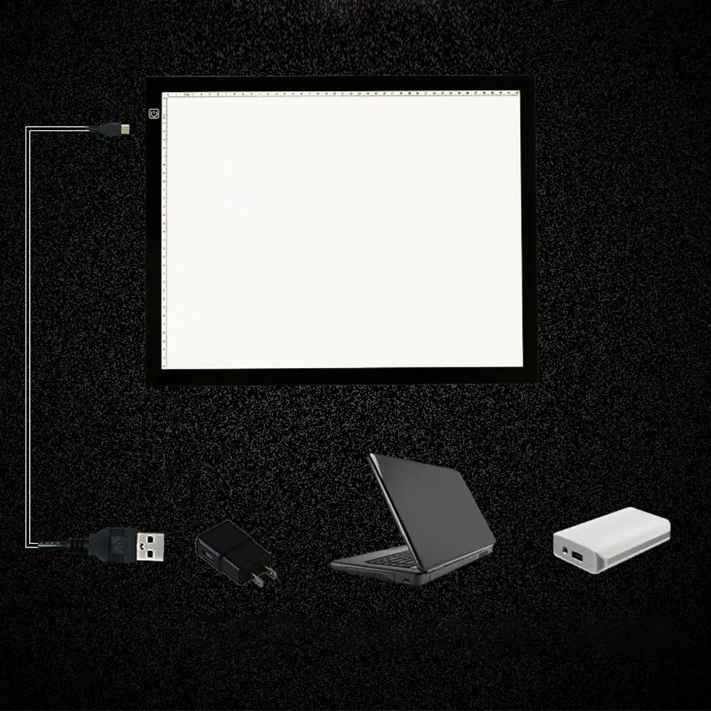 A3 Регулируемая яркость Трассировка Led стол ультра тонкий художественный трафарет Pad доска для рисования копия эскизов световой короб художников