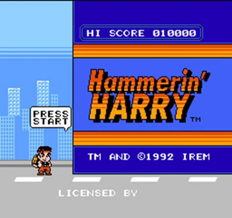 Hammerin'HARRY 60 s английская версия игровой Картридж для 8 бит 60pin консоли|Картриджи| |