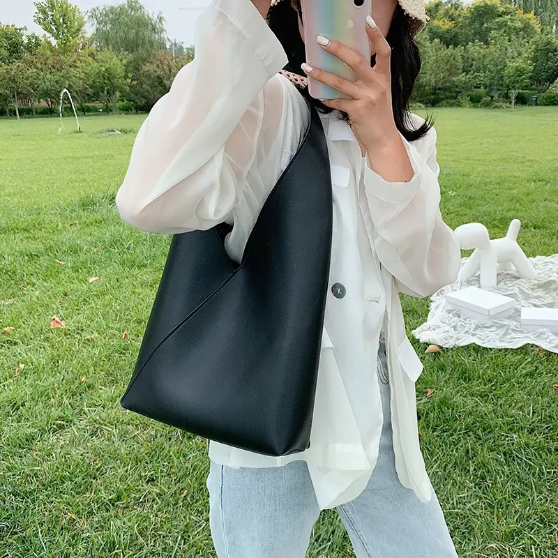 Модные женские сумки Хобо большие роскошные на плечо из искусственной кожи