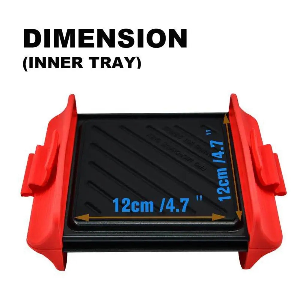 

2pcs Barbecue Tray Baking Pan Non-stick Cooling Rack Baking Sheet Microwave Oven Safe for Chicken Wing Pizza #4O