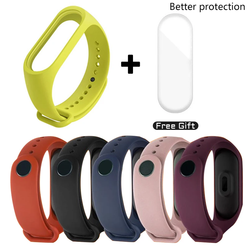 

Sports Soft Silicone Strap Watchband For Xiaomi Mi Band 6 5 3 4 Two-Color Replacement Wrist Straps Bracelets Soft Silicone Watch