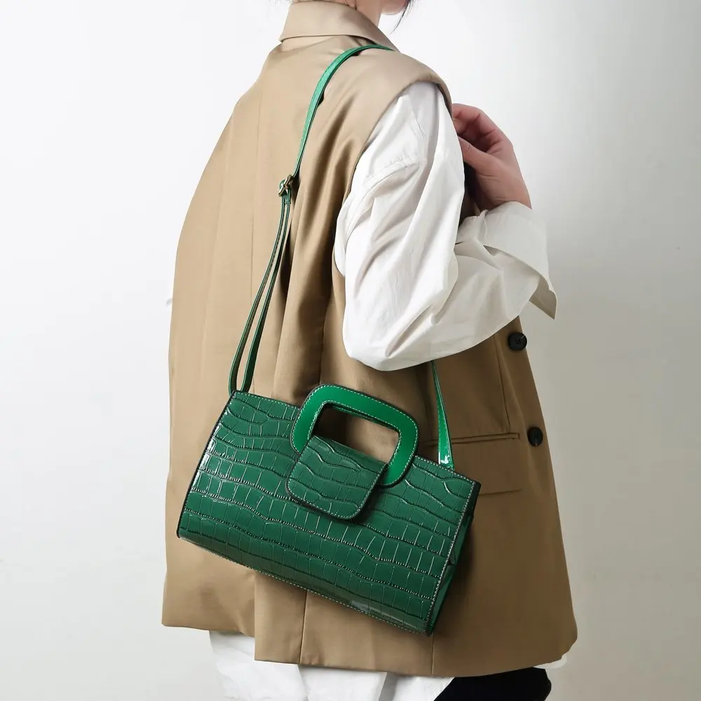 

Crocodile Parrern Handbag 2021 Fashion New High Quality PU Leather Women`s Designer Shoulder Bags Messenger Bag For Women