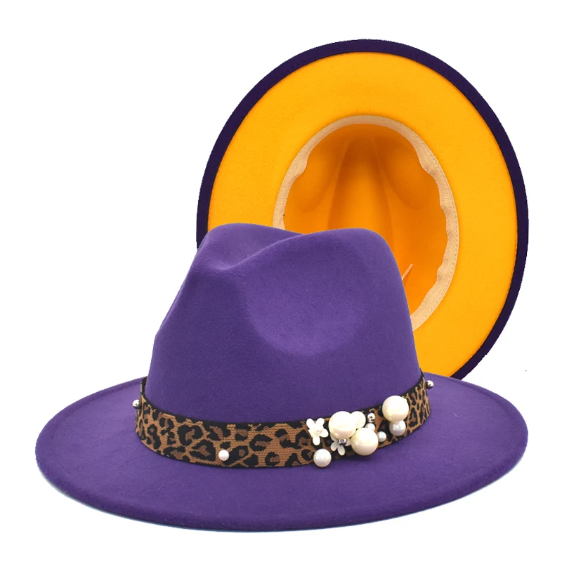 

Женская фетровая шляпа в стиле пэчворк FUODRAO, шляпа из шерсти и фетра с широкими полями, джазовая шляпа, британская Классическая ковбойская шляпа, Прямая поставка, F162, новые цвета