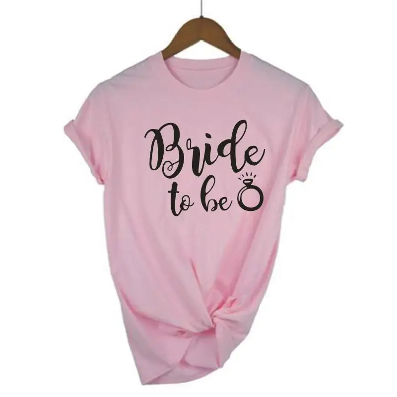 Модная женская футболка с надписью Bride To Be повседневные хипстерские женские