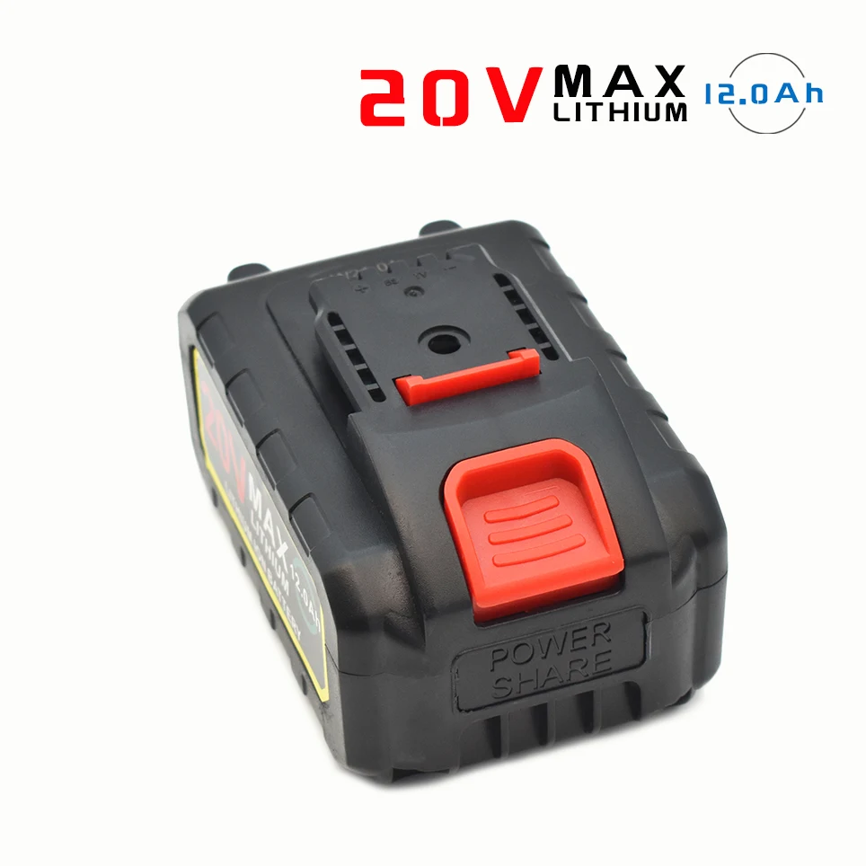 

2021 Li-ion 20V 12000mAh lithium battery for Day Cordless Wrench power tool Electric drill Fast Charging factory outlet