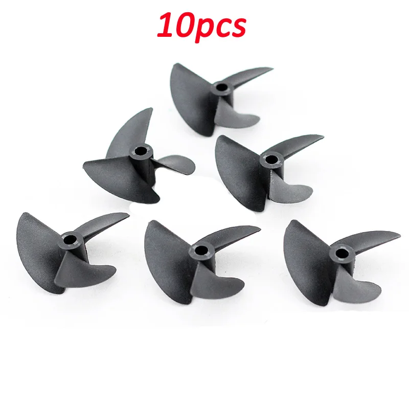 

10pcs RC Boat 3-blade Nylon Propeller Shaft Hole 4mm/4.76mm Paddle Dia 36/47/52/55/57mm Prop for DIY Model Toys Handmade