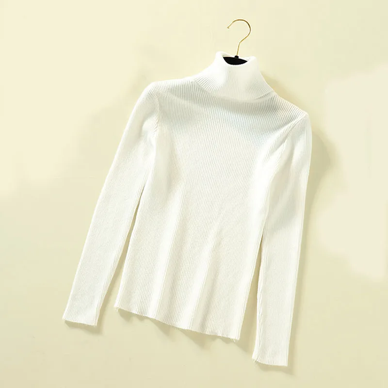 

Lucyever Turtleneck Women Pullover Sweater Spring Jumper Knitted Basic Top Fashion Autumn Long Sleeve Korean Ladies Clothes 2020