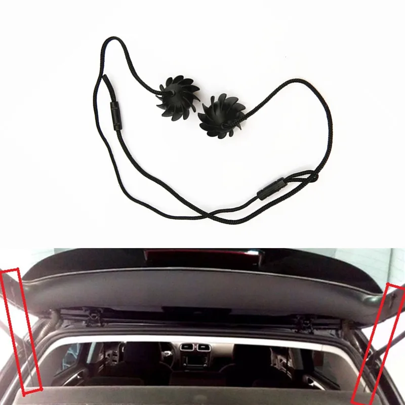 Задняя Крышка багажника автомобиля хэтчбек Посыльные веревки для полки