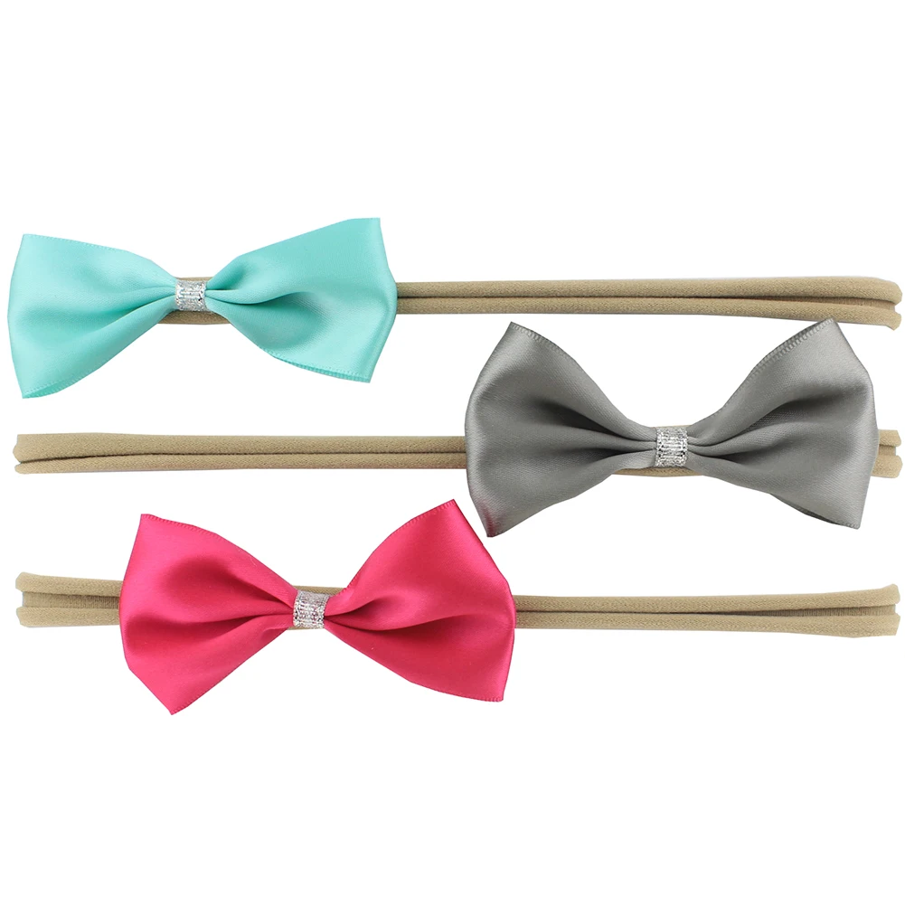 3 шт. детский ободок с цветами для девочек эластичная шифоновая повязка на голову