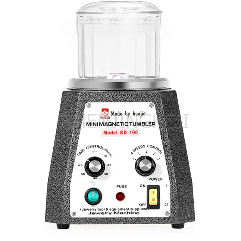 

Desktop Magnetic Tumbler Polisher 220V Plug-in Power Supply Deburring 1000 Magnetic Force Jewelry Gem Diamond Processing Tools