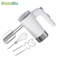 biolomix 5 speed 500w electric hand food mixer handheld kitchen dough blender with 2 beaters 1 whisk and 2 dough hooks