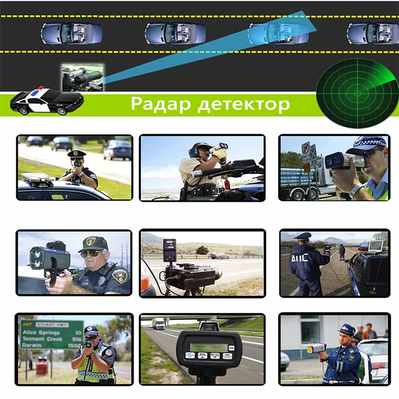 Odare 3 в 1 dvr Русская озвучка Автомобильный видеорегистратор радар детектор быстрая