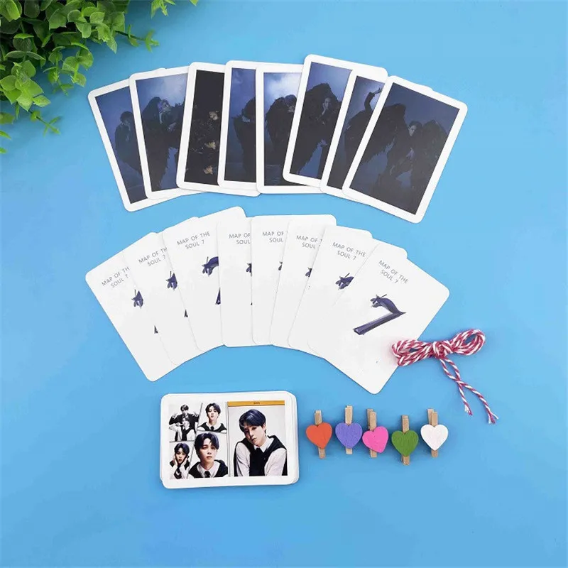 

32 Pcs Kpop Bangtan Boys New Ablum Map Of The Soul 7 SUGA JIN JUNGKOOK JIMIN JHOPE V RM Photo Cards Lomo Card Toy Gift a Set