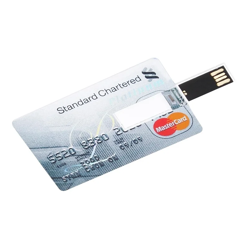 

Super thin flash drive credit card 32GB high speed pen drive 2.0 4GB 8GB 16GB 64GB 128GB waterproof flash memory stick Free logo