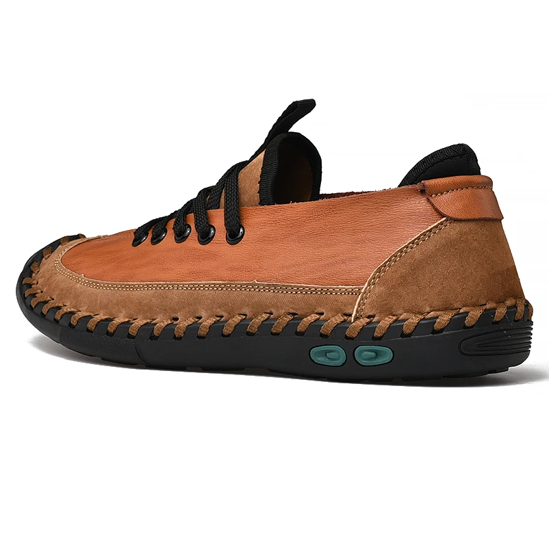 Мужские туфли из натуральной кожи летние модные повседневные лоферы мягкая