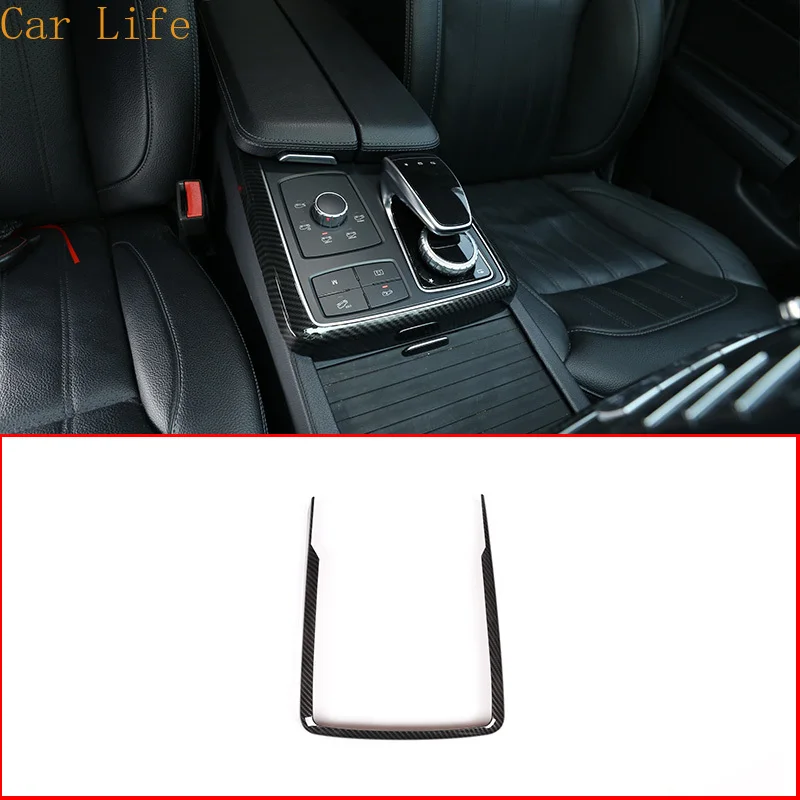 

Для Mercedes Benz GLE GLS ML GL Class W166 2013-2019 углеродное волокно ABS центральное управление мультимедийный режим декоративная рамка отделка
