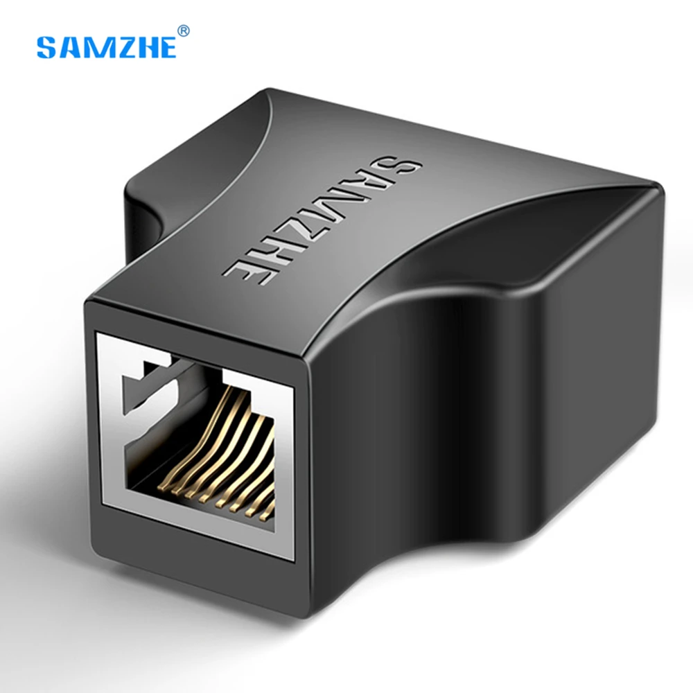 Соединитель RJ45 адаптер кабеля Ethernet удлинитель Lan разветвитель Интернет кабель