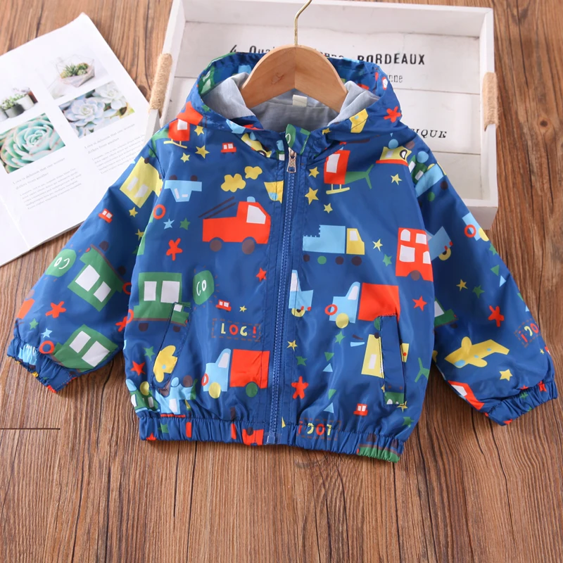 Новое поступление осенних курток для мальчиков 2021 голубая детская одежда с