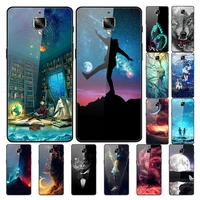 case for oneplus 3 back phone cover black tpu silicone bumper with tempered glass series 3