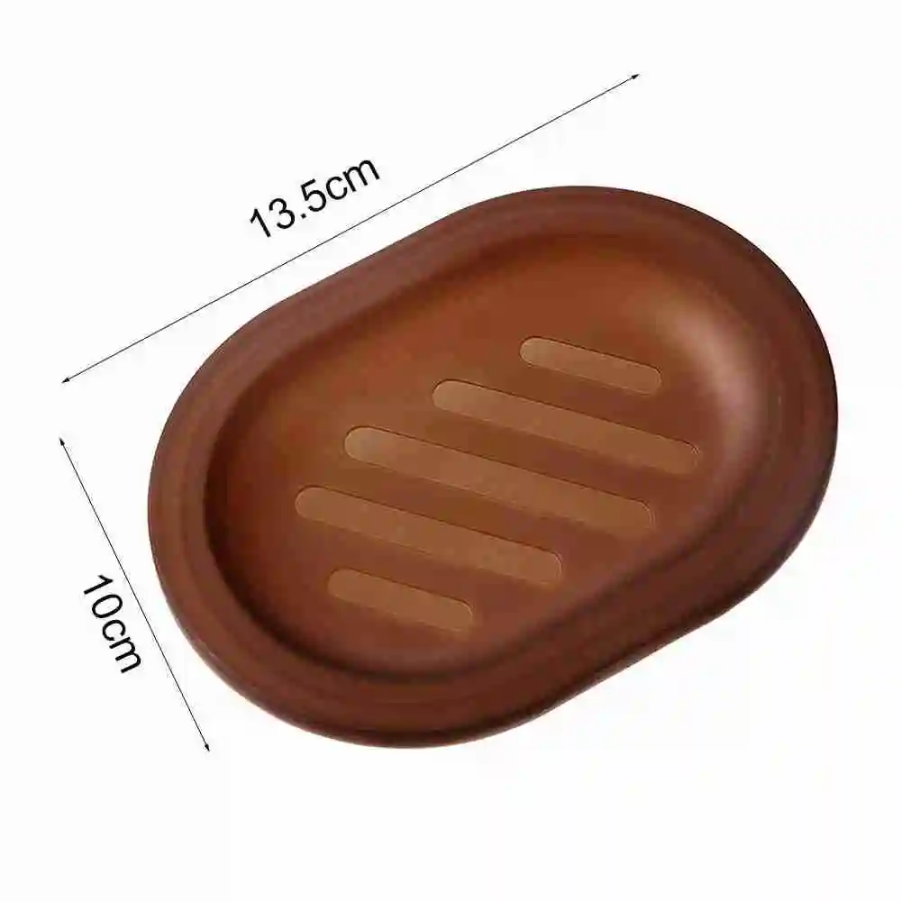 

Oval Transparent Double-layer Plastic Soap Box Household Bathroom Drain Soap Tray Container Soap Holder Home Shower Soap Rack