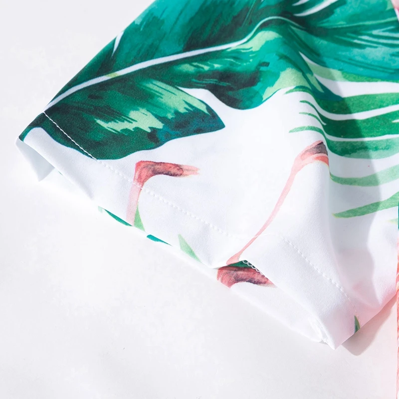 Гавайская рубашка мужская с короткими рукавами модная быстросохнущая пляжная