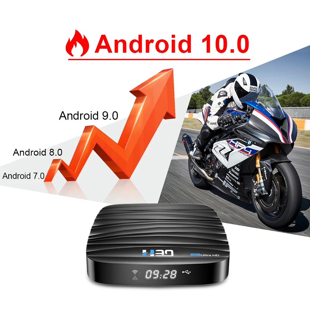 2020 Android TV Box 10 4 Гб 64 4K H.265 медиаплеер 3D видео 2 4G 5 ГГц Wifi Bluetooth Smart Box|ТВ-приставки и