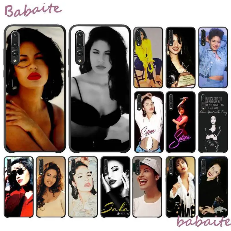 

Babaite selena quintanilla Custom Photo Soft Phone Case for Huawei Y6 7 2019 MATE 10 LITE PRO 9 20 X Pro 20 lite Mobile Cases