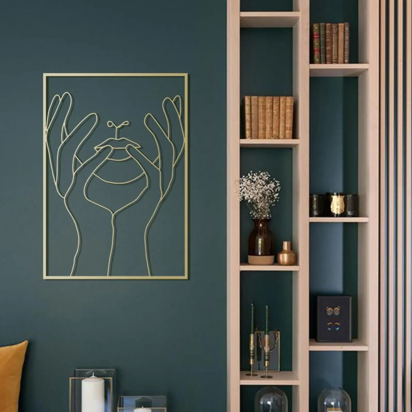 

Gold Female Wall Decor Set Female Art Iron Wall Decoration Minimalist Wall Art Decor Modern Abstract Unique Home Wall Decor