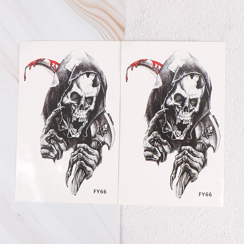 1 шт. водонепроницаемые Временные татуировки крутые животные Череп боди арт Орел