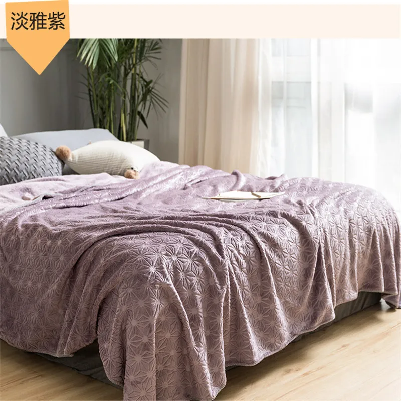 Тисненые Плюшевые плед для дивана кушетки или кровати мягкое плюшевое теплое