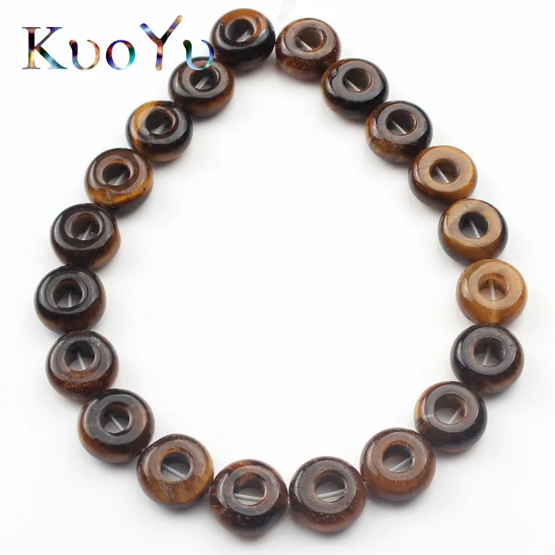 4x10 мм натуральный камень желтый тигровый глаз Бусины круглые с большим