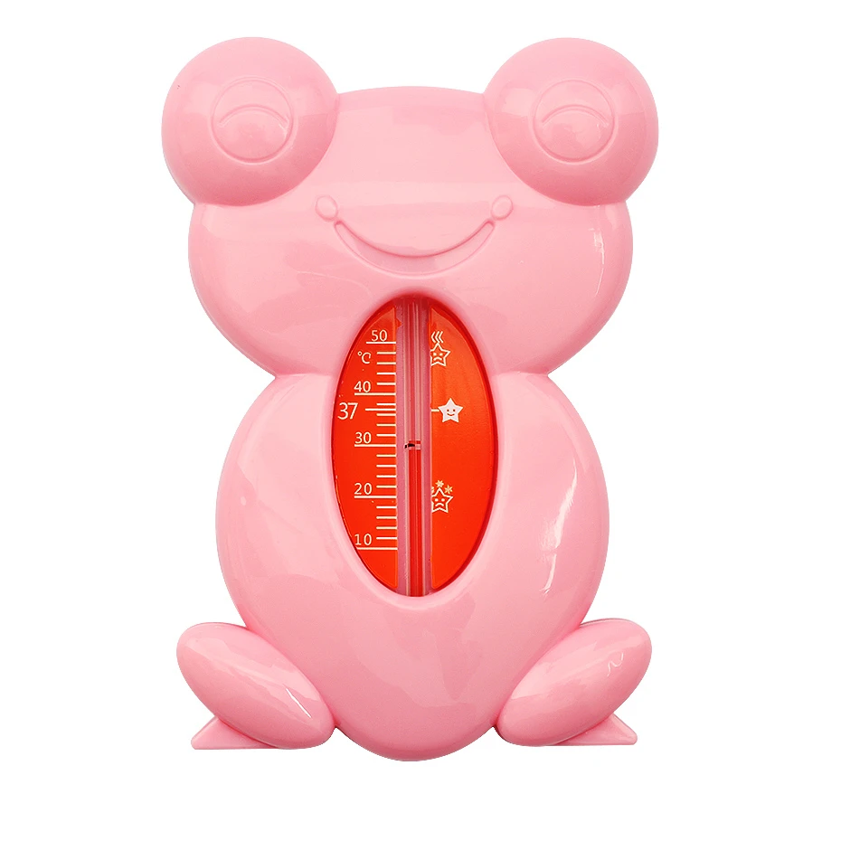 Pink Милая мультяшная лягушка детский термометр Детский термометр для ванной игрушка детская пластиковая Ванна датчик температуры воды - Цвет: Pink