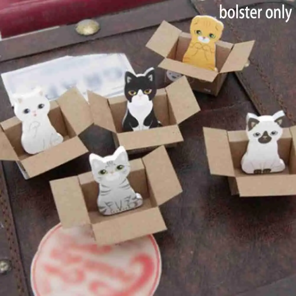 

1PC Cute Cat Carton Refrigerator Stickers Small Notepad Index Reused Be Post Multiple Notes Card Sticker Times Sticke Can S J2Q4