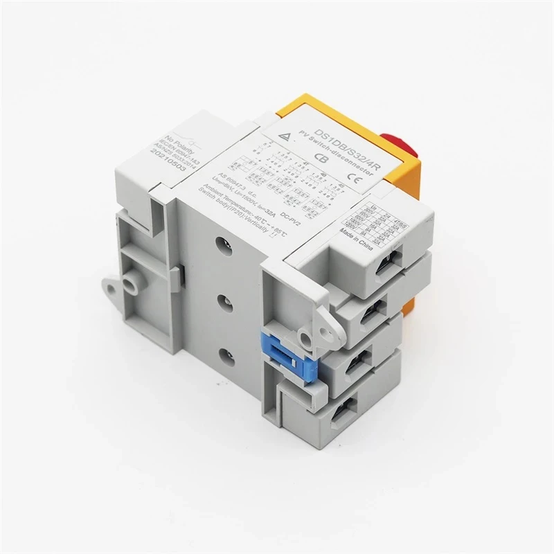 DS1DB-S32 4P 32A 1000V Din Rail IP20 солнечная электрическая Вращающаяся ручка DC изолятор