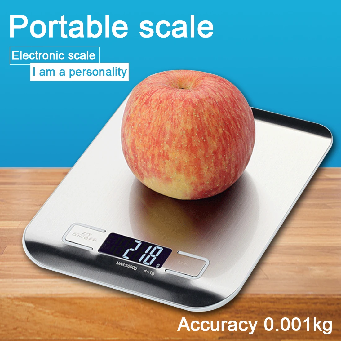 Кухонные цифровые весы 11 фунтов/5000 г x 1 ультра тонкие кухонные с сенсорным