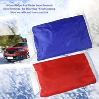 new car snow shovel with protective cover durable snow shovel with gloves universal emergency snow shovel car maintenance tools