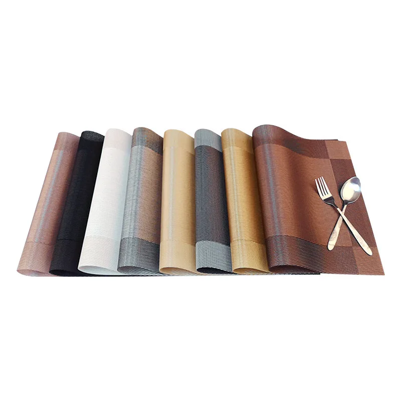 

Heat Insulation Table Placemats For Dining Table Mat Non-Slip Kitchen PVC Hot Pad Mat Drink Cup Coasters For Glasses