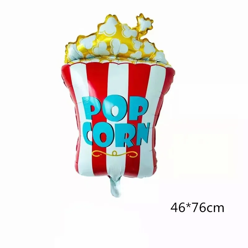 2021 Food Shaped Balloon Children's Birthday Decoration New Pizza Hot Dog Popcorn Donut Burger Aluminum Film | Дом и сад