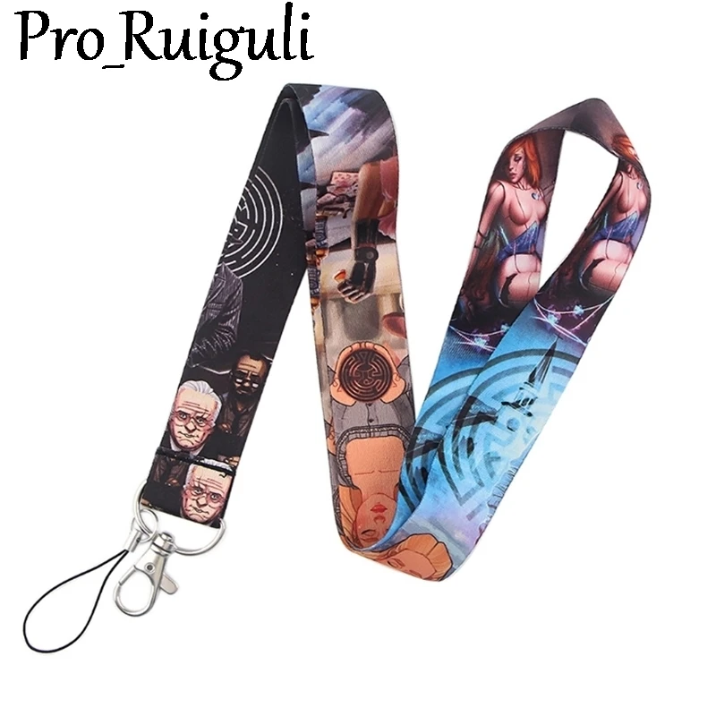 

Western world Cartoon Keychain Lanyards Id Badge Holder ID Card Pass Mobile Phone USB Badge Holder Key Strap 1PCS