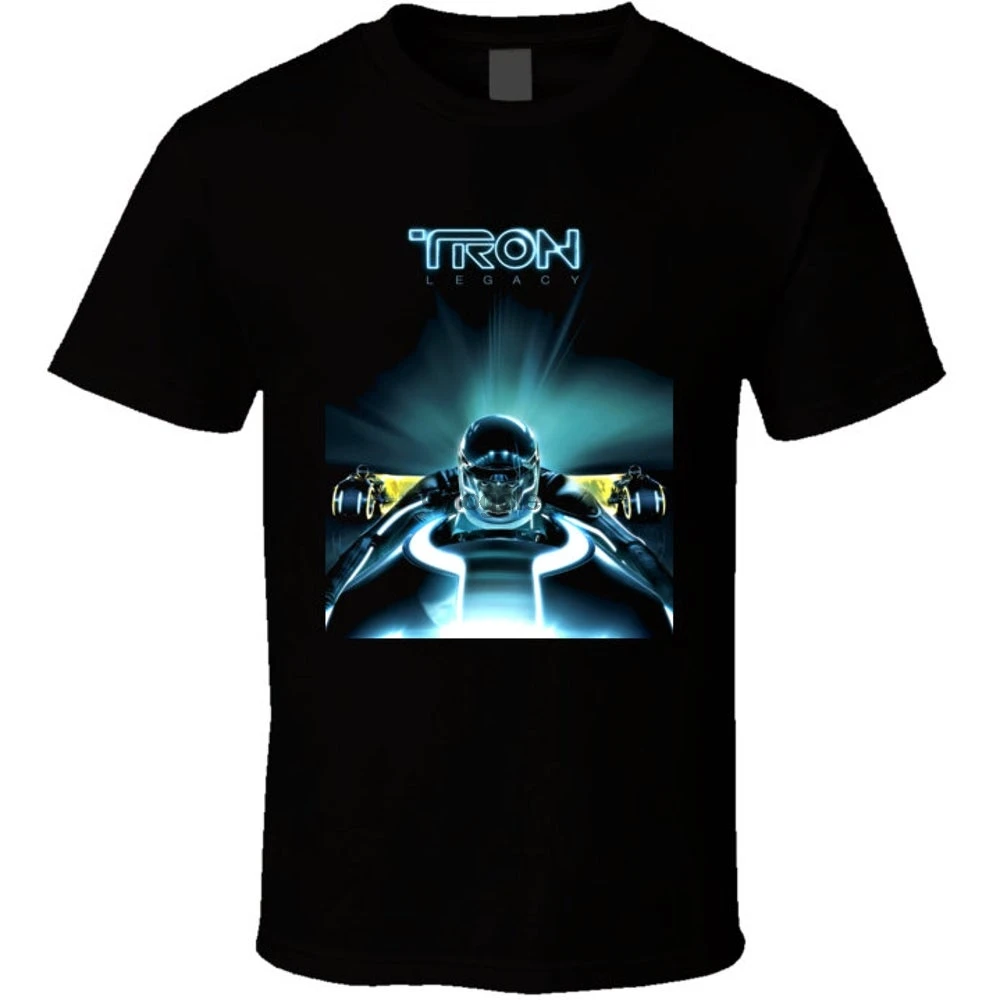 Новая футболка Tron Legacy светильник Cycle | Мужская одежда